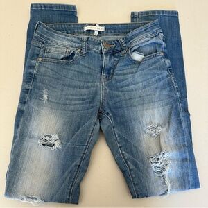 Denimbox distressed skinny jeans size 5